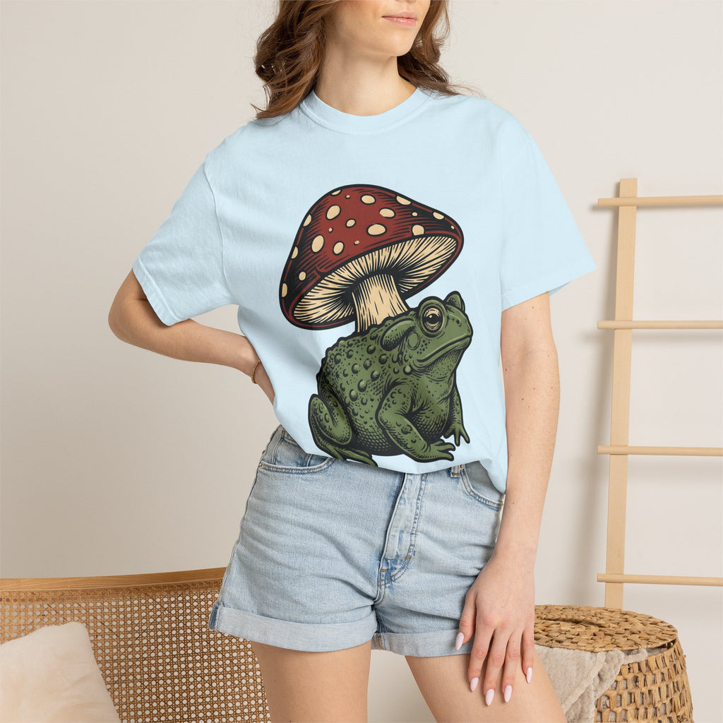Toad Fungus Shirt Funny Nature Gift Women Old School Tee Fungal Infection T-Shirt Humor Fan Retro Tshirt Wildlife Graphic Doodle Toadstool