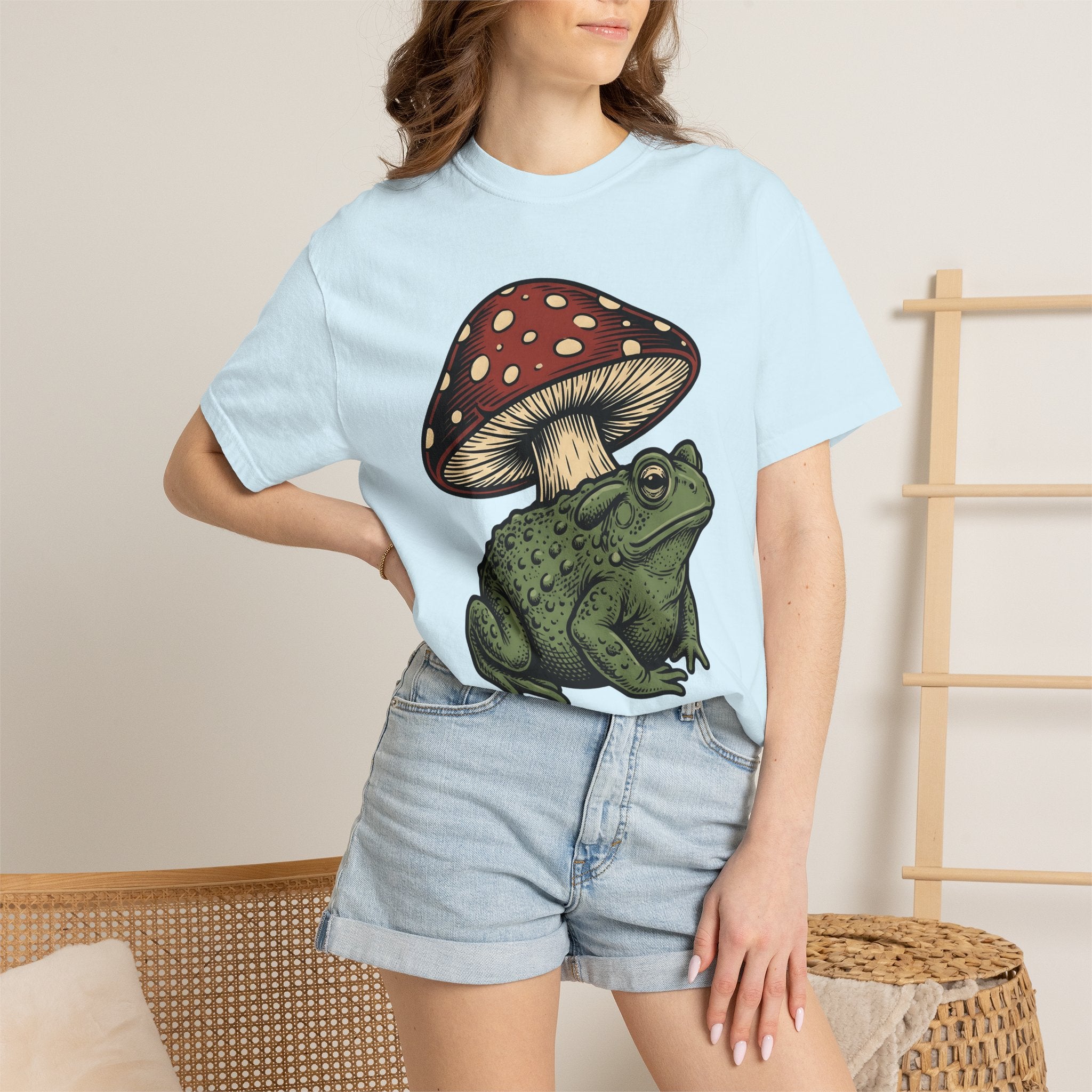 Toad Fungus Shirt Funny Nature Gift Women Old School Tee Fungal Infection T-Shirt Humor Fan Retro Tshirt Wildlife Graphic Doodle Toadstool
