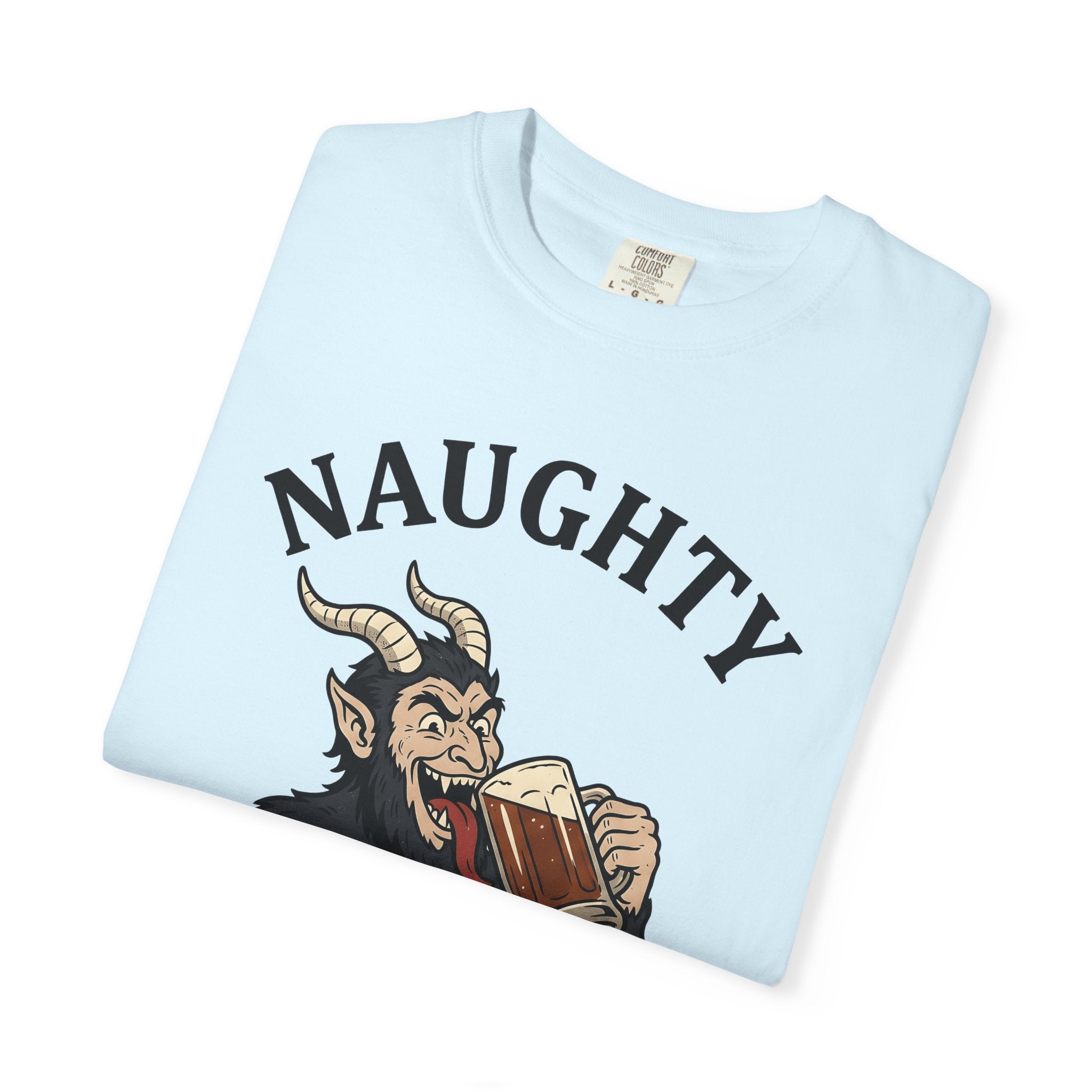 Krampus Lager Shirt Christmas Satire Gift Women Animated Tee Krampus Beer T-Shirt Xmas Fan Cartoon Tshirt Parody Graphic Throwback Cup