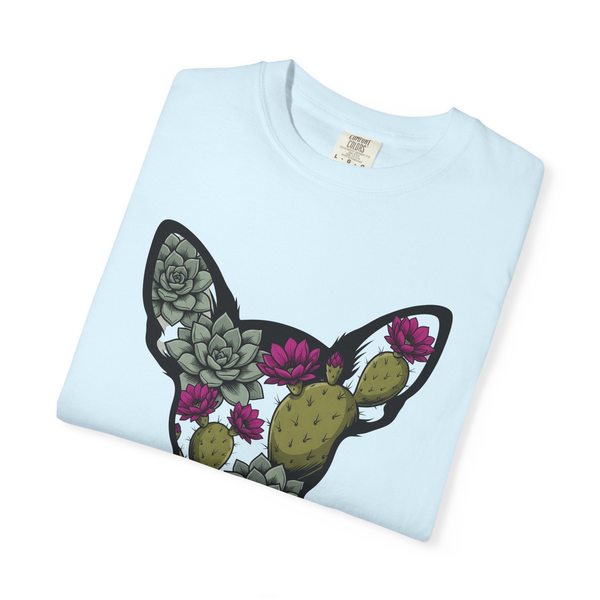 Puppy Flower Crown Shirt Dog Bloom Gift Women Vintage Tee Puppy Crown T-Shirt Dog Fan Puppy Art Tshirt Floral Graphic Doodle Aloe Tshirt
