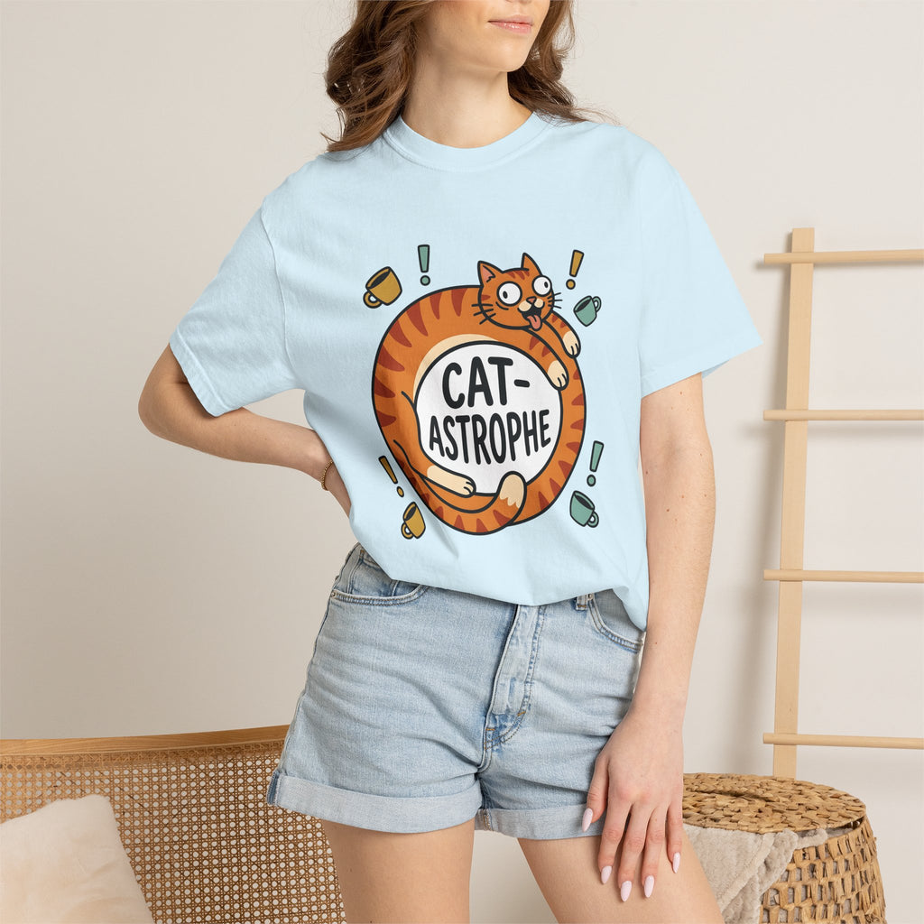 Ginger Cat Shirt Funny Wildlife Gift Women Comic Tee Orange Cat T-Shirt Humor Fan Cartoon Tshirt Animal Graphic Sketch Mug Tshirt