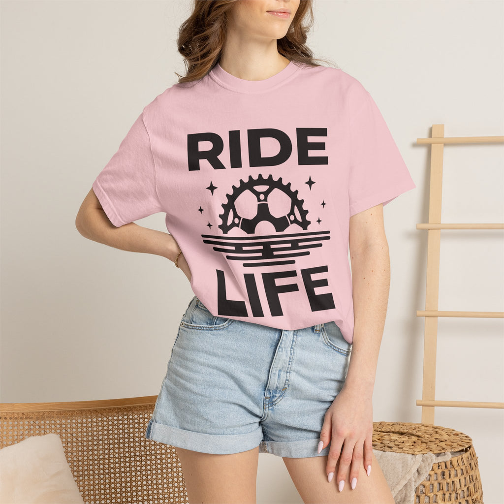 Cycling Gear Shirt Cycling Exercise Gift Women Graphic Tee Bike T-Shirt Cyclist Enthusiast Illustrated Design Fitness Graphic Simple Stars