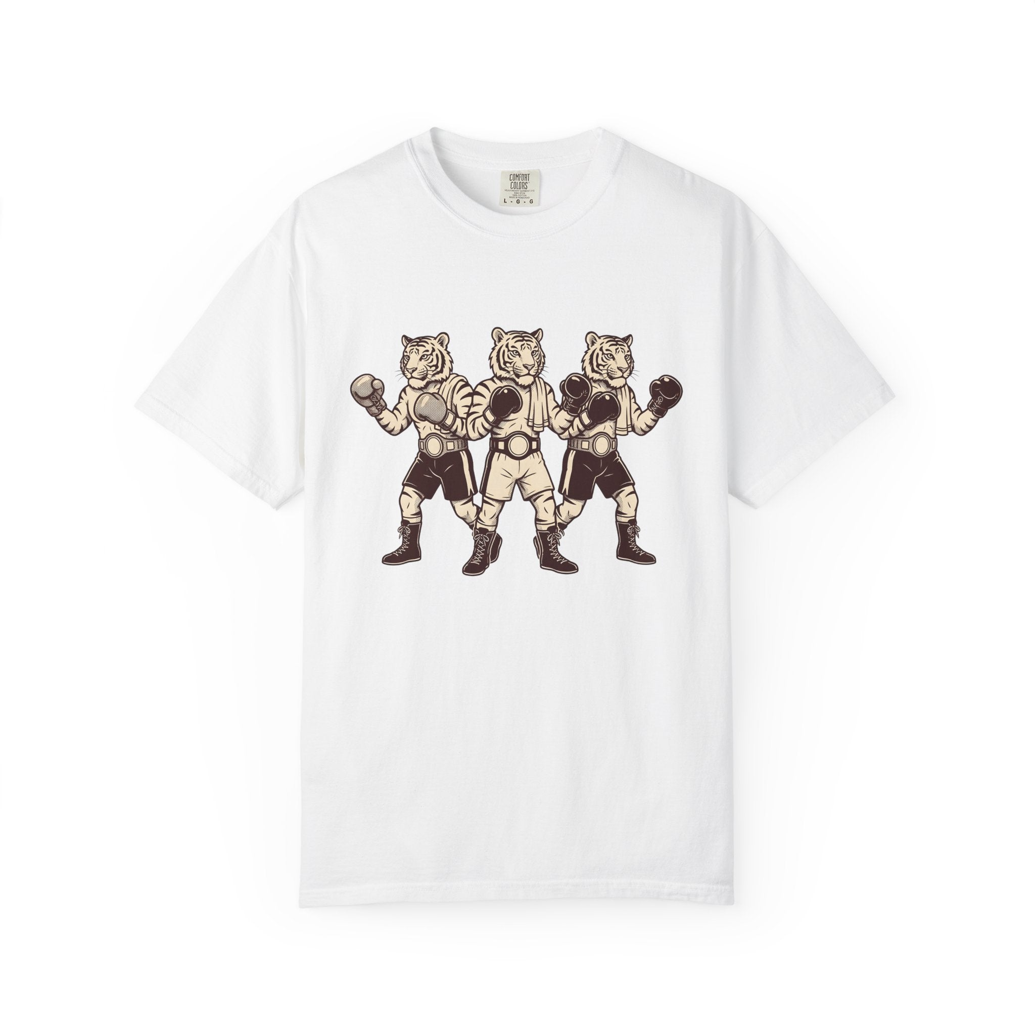 Boxing Cat Shirt Sports Creatures Gift Women Nostalgic Tee Fighting Cat T-Shirt Athlete Fan Boxer Graphic Creature Graphic Outline Sparring