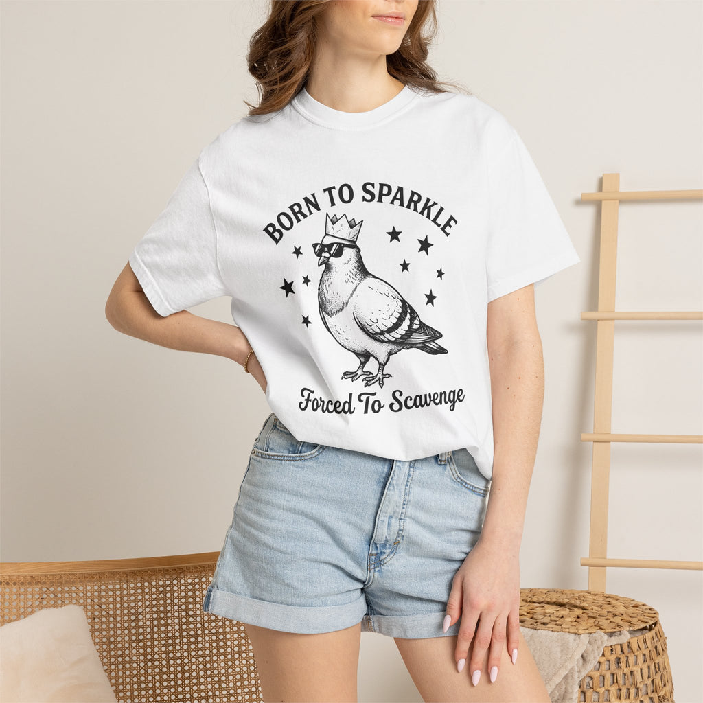 Carrier Pigeon Crown Shirt Funny Critter Gift Women Cartoon Tee Pigeon Crown T-Shirt Humor Fan Comic Tshirt Animal Graphic Old School