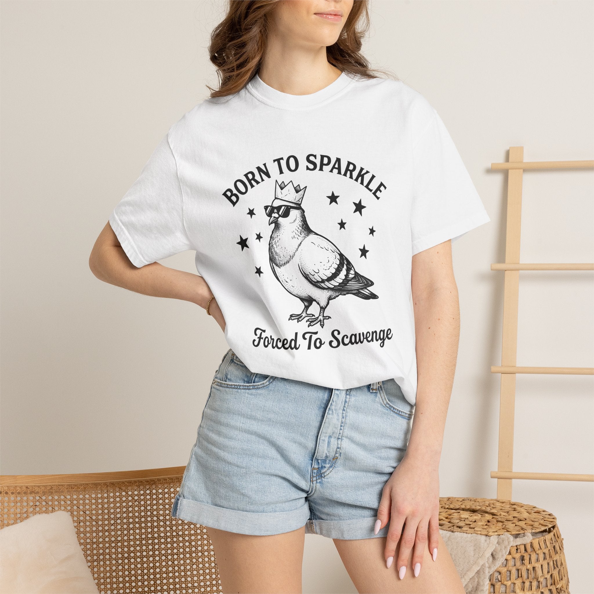 Carrier Pigeon Crown Shirt Funny Critter Gift Women Cartoon Tee Pigeon Crown T-Shirt Humor Fan Comic Tshirt Animal Graphic Old School