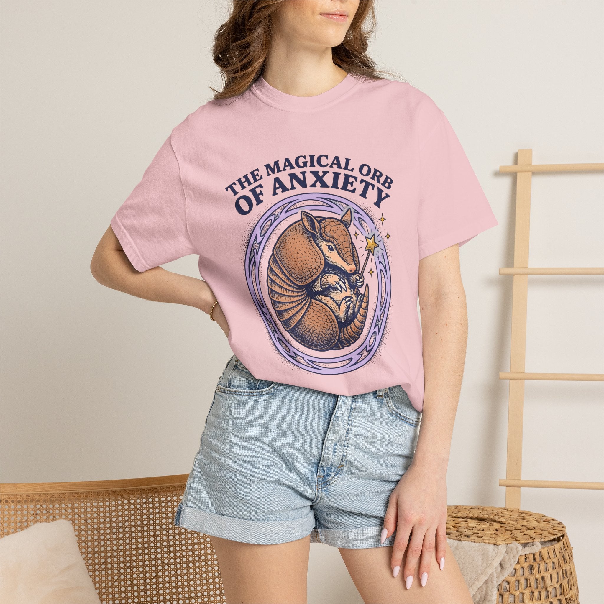 Armadillo Drawing Shirt Cute Creatures Gift Women Hand Drawn Tee Dillo T-Shirt Adorable Fan Doodle Tshirt Animal Graphic Sketch Wizard Wand