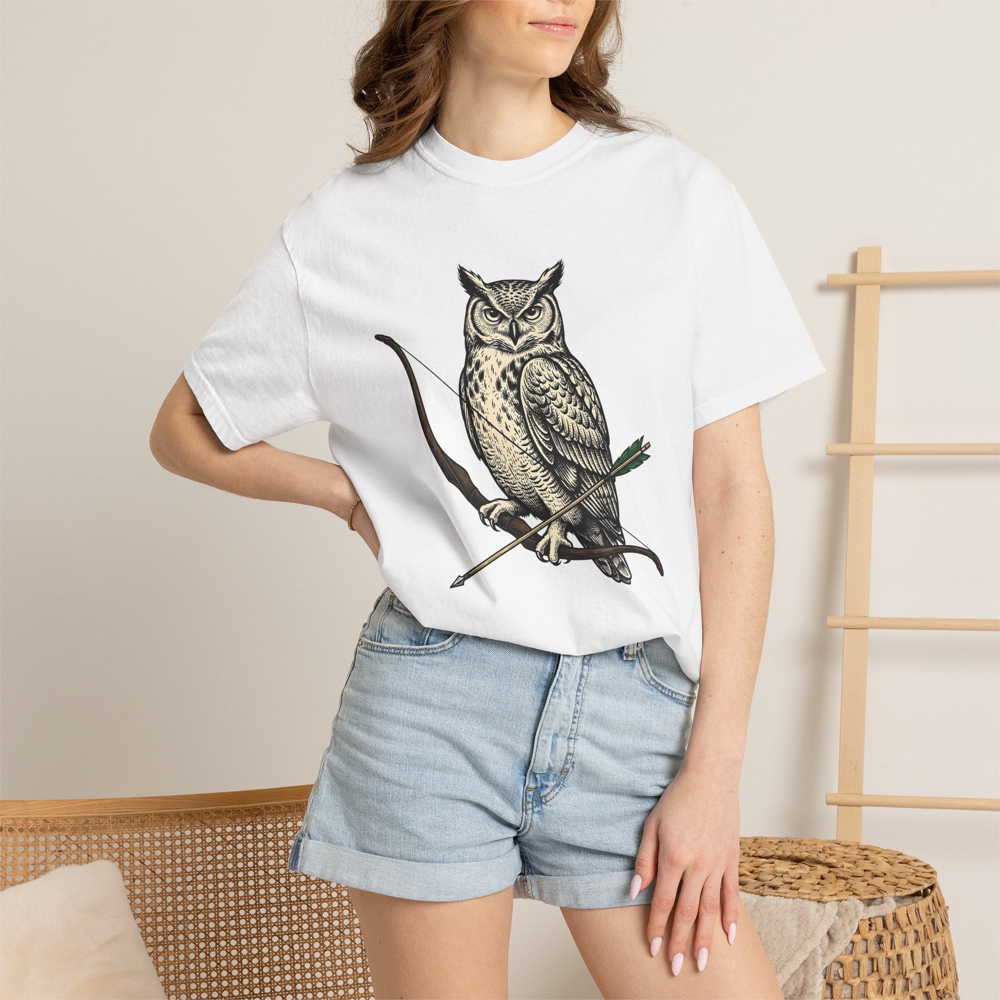 Bird Bow Shirt Archery Wildlife Gift Women Retro Tee Bow Arrow T-Shirt Archer Enthusiast Vintage Tshirt Animal Graphic Sketch Shaft Tshirt