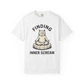 Zen Cat Shirt Cat Fitness Gift Women Retro Tee Kitty T-Shirt Cat Fan Vintage Tshirt Workout Graphic Sketch Pillow Tshirt