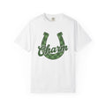 Green Horseshoe Shirt St Patrick's Day Amulet Gift Women Vintage Tee Lucky Charm T-Shirt St Patricks Fan Retro Tshirt Talisman Graphic Hand