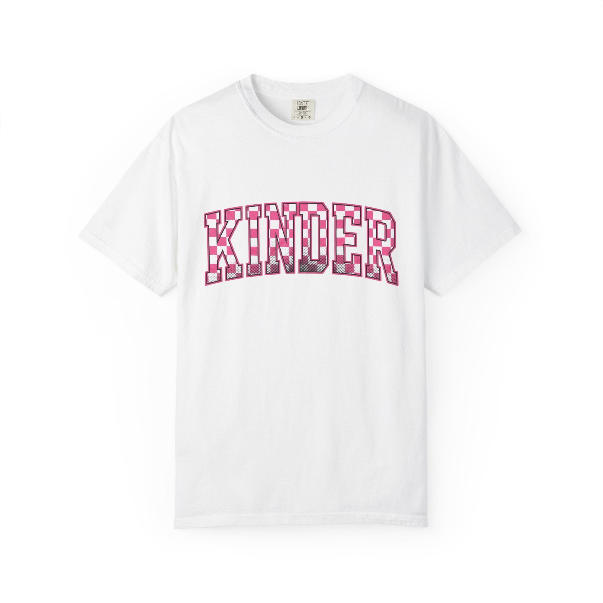 Checkerboard Varsity Letters Shirt Teachers Education Gift Women Strong Tee Letterman T-Shirt Educator Enthusiast Bold Tshirt Learning