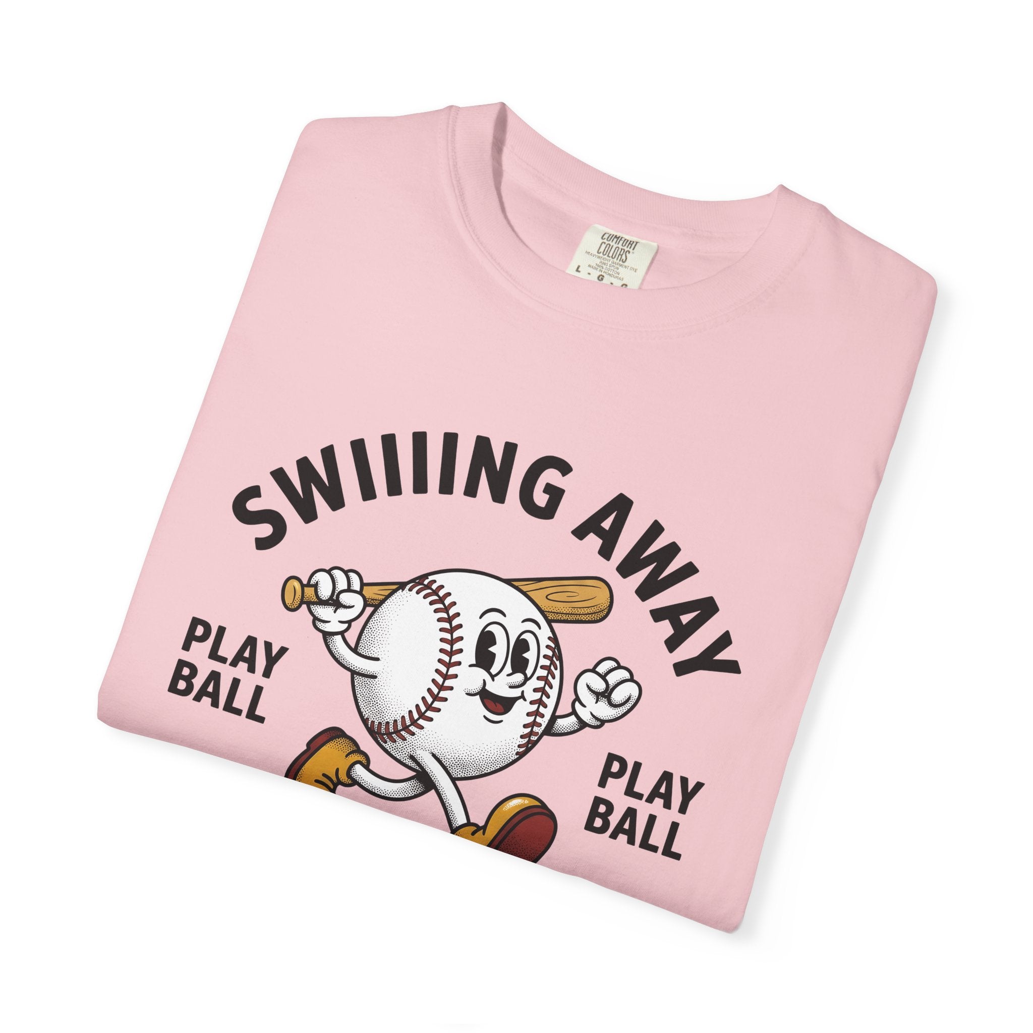 Baseball Character Shirt Baseball Sports Gift Women Cartoon Tee Mascot T-Shirt Baseball Fan Comic Tshirt Athletic Graphic Vintage Bat Tshirt