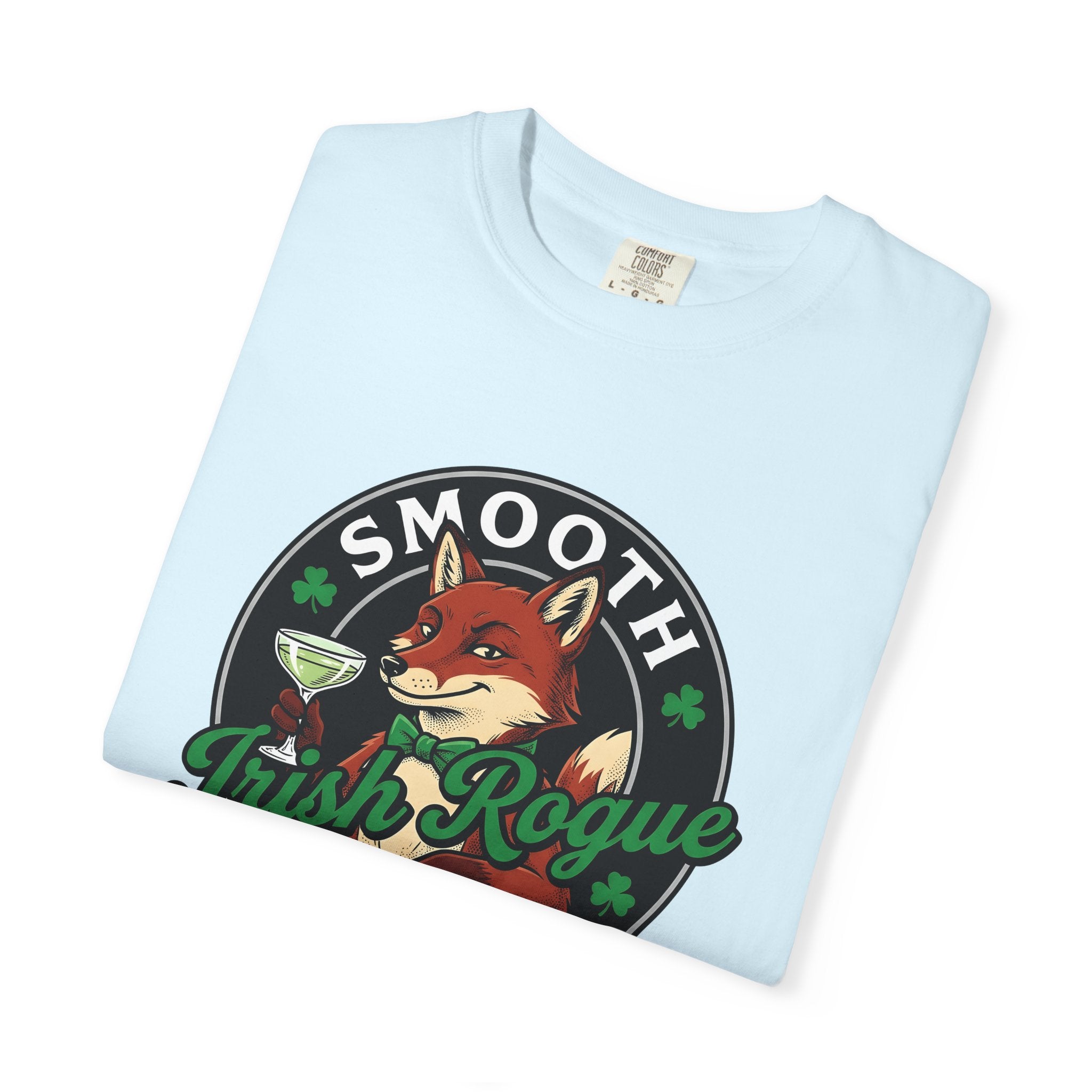 Fox Cocktail Shirt St Patrick's Day Animal Gift Women Vintage Tee Cocktail T-Shirt Patrick's Day Fan Retro Tshirt Creature Graphic Hand