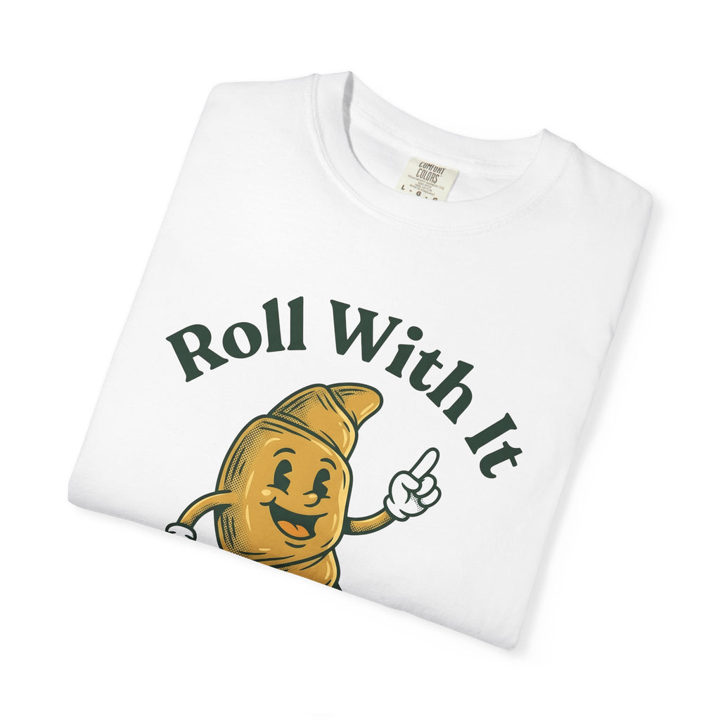 Croissant Mascot Shirt Desserts Sweets Gift Women Line Art Tee Croissant T-Shirt Pastry Fan Croissant Illustration Design Sketch Kicks