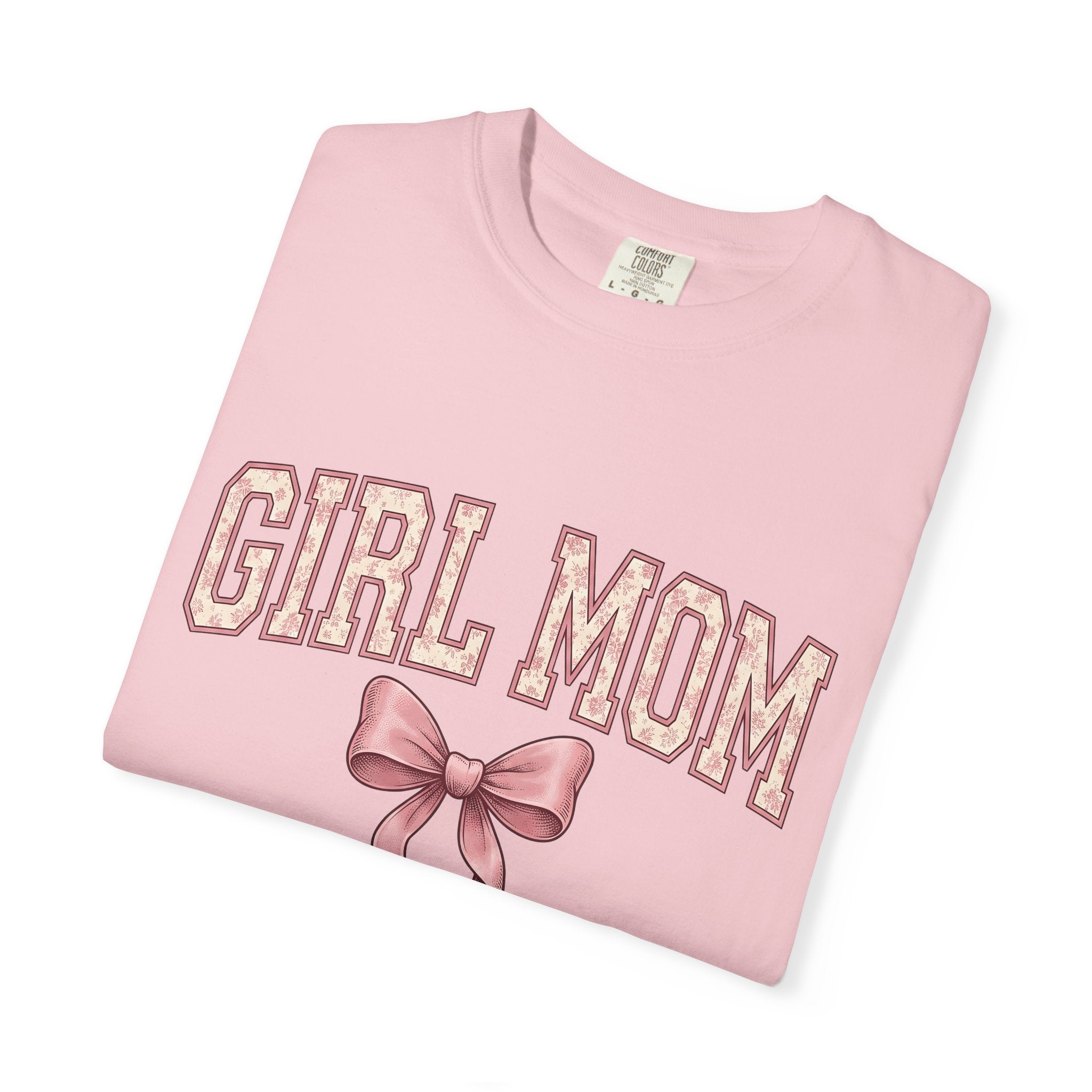 Rosy Bow Shirt Mom Relatives Gift Women Nostalgic Tee Ribbon T-Shirt Motherhood Fan Vintage Tshirt Family Graphic Classic Blossom Motif