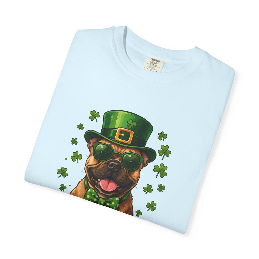 Canine Leprechaun Shirt St Patrick's Day Animal Gift Women Animated Tee Dog Leprechaun T-Shirt St Patricks Fan Cartoon Tshirt Pet Graphic