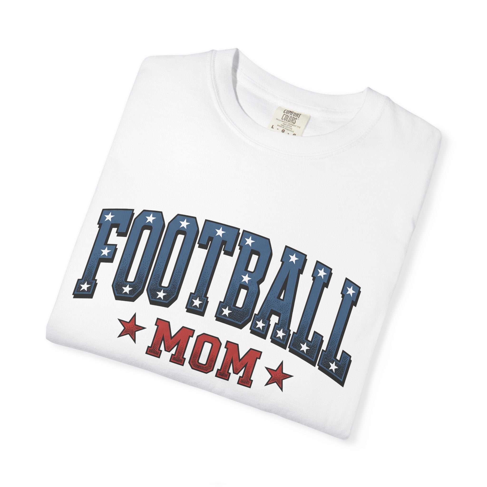 Football Stars Shirt Moms Sports Gift Women Varsity Tee Soccer Players T-Shirt Mom Fan Athletic Graphic Illustration Vintage Design Retro