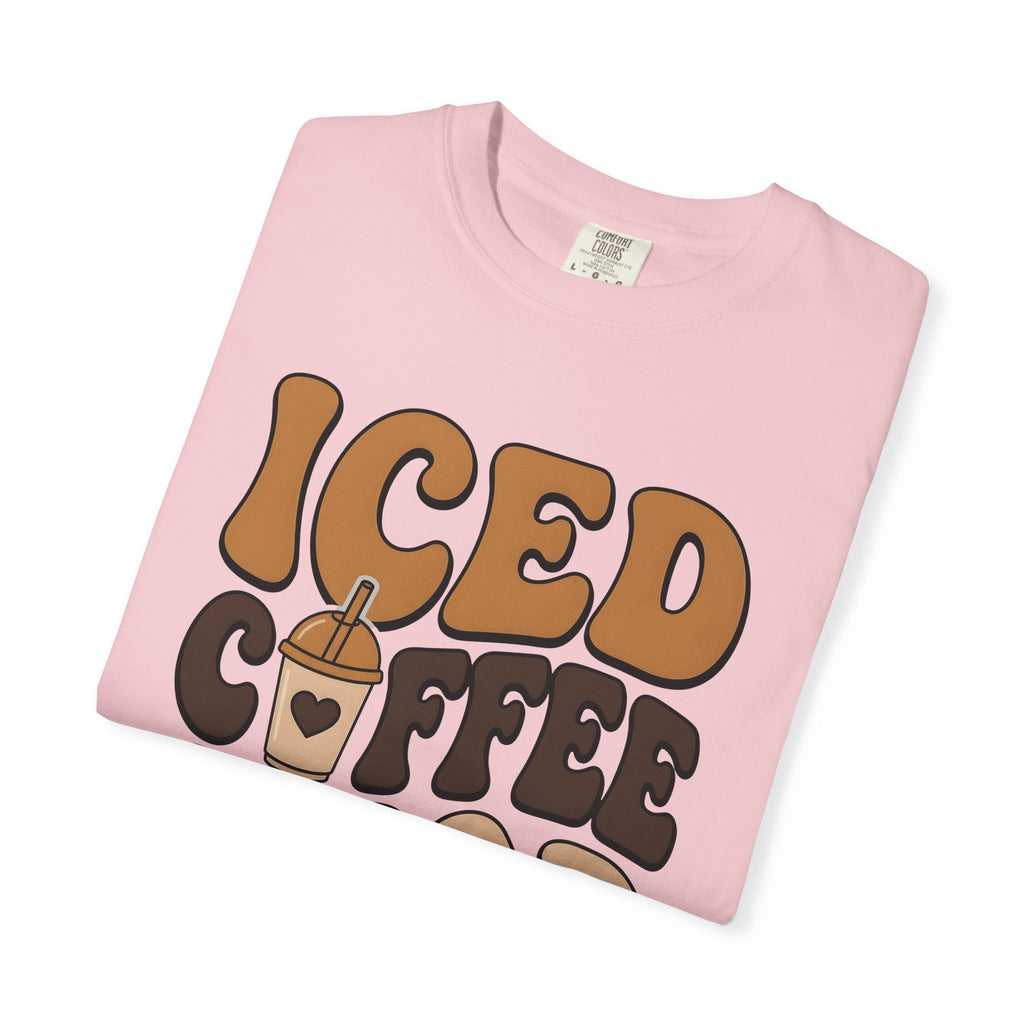 Cold Brew Cup Shirt Coffee Liquid Gift Women Retro Tee Cold Brew T-Shirt Coffee Fan Vintage Tshirt Fluid Graphic Sketch Romance Icon Tshirt