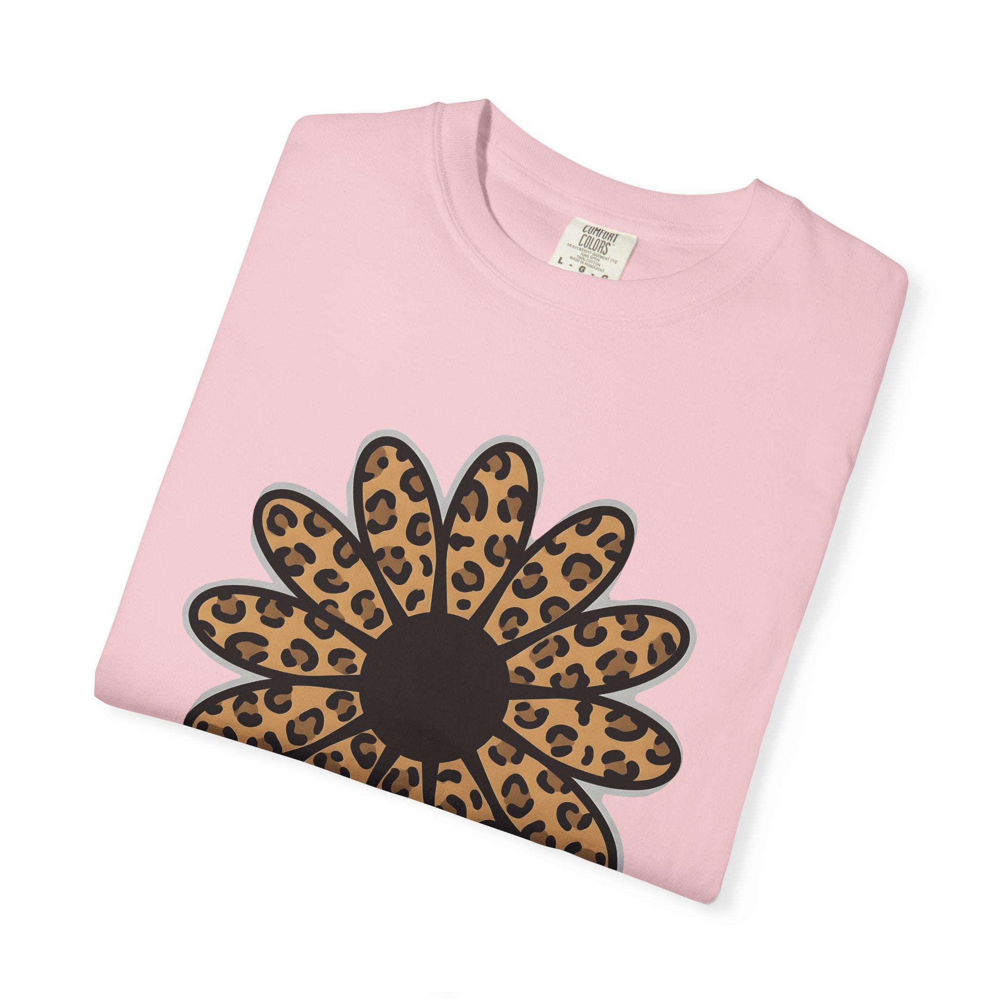 Cheetah Flower Shirt Auntie Blossom Gift Women Hippie Tee Leopard T-Shirt Aunt Fan Bohemian Tshirt Floral Graphic Vintage Wild Pattern