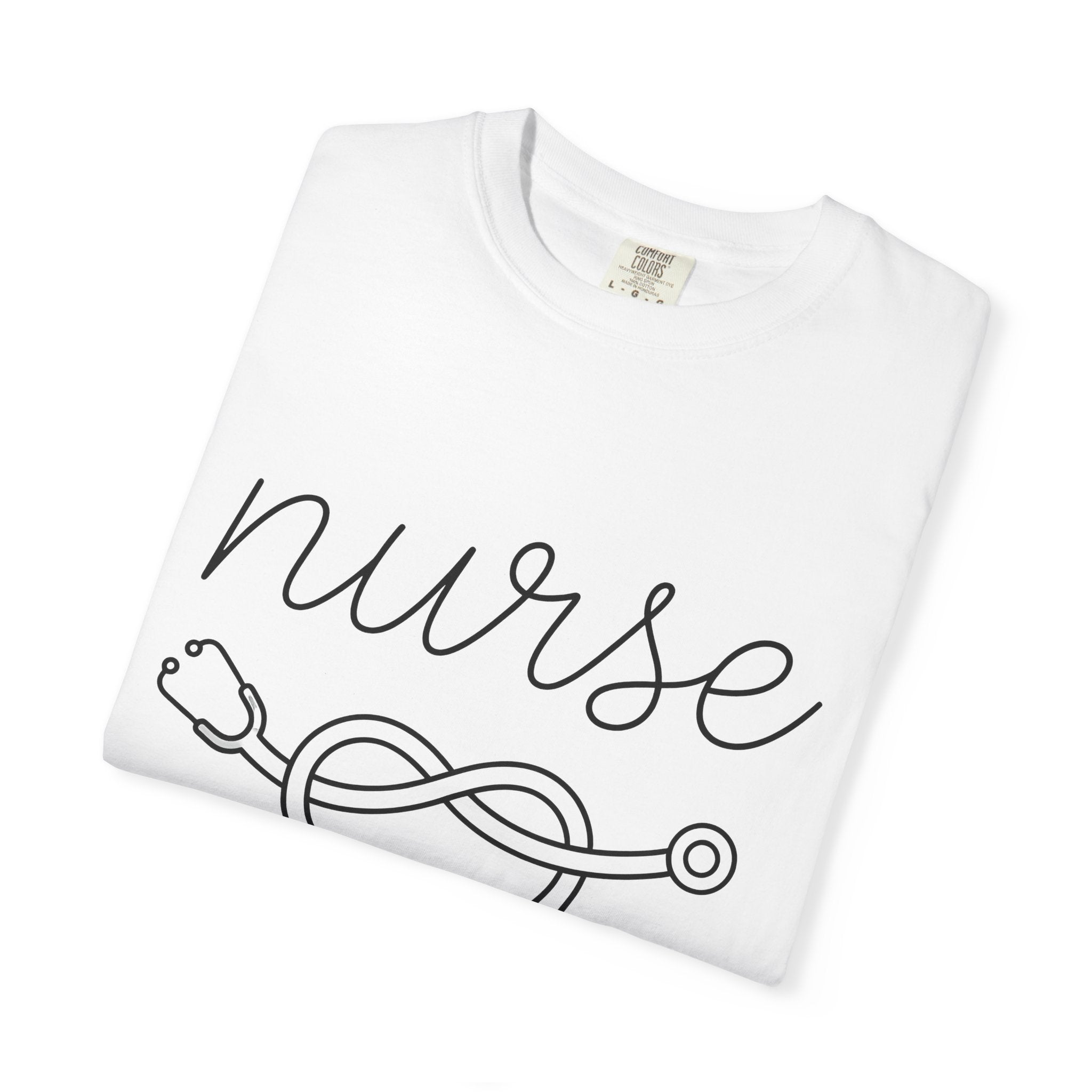 Stethoscope Icon Shirt Nurse Therapy Gift Women Basic Tee Stethoscope T-Shirt Nursing Enthusiast Medical Tshirt Therapy Graphic Current