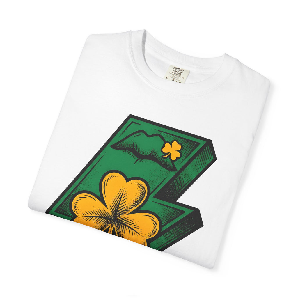 Shamrock Lightning Bolt Shirt St Patrick's Day Holiday Gift Women Bold Graphic Tee Shamrock T-Shirt Patrick Fan Graphic Design Illustration