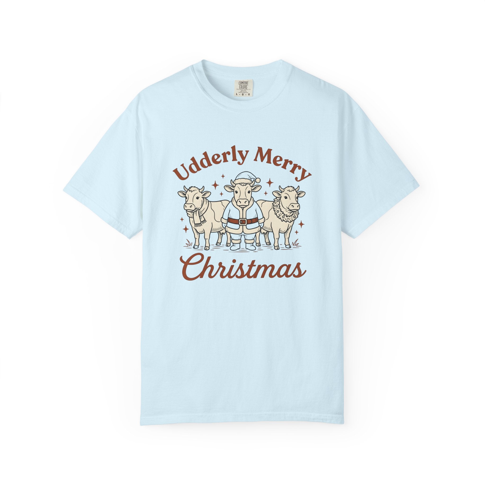 Cow Claus Shirt Christmas Ranch Gift Women Comic Tee Krampus T-Shirt Christmas Fan Comic Book Tshirt Farm Graphic Retro Sparkles Tshirt