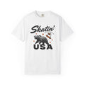 Skateboarding Bear Shirt America Skate Gift Women Sketch Tee Bear T-Shirt American Fan Illustrated Tshirt Skateboard Graphic Line Art