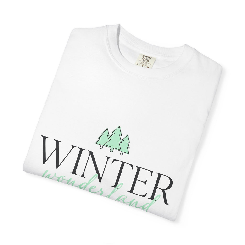 Spruce Trees Shirt Holiday Frost Gift Women Plain Tee Evergreen T-Shirt Christmas Fan Fir Tshirt Frosty Graphic Trendy Calligraphy Font