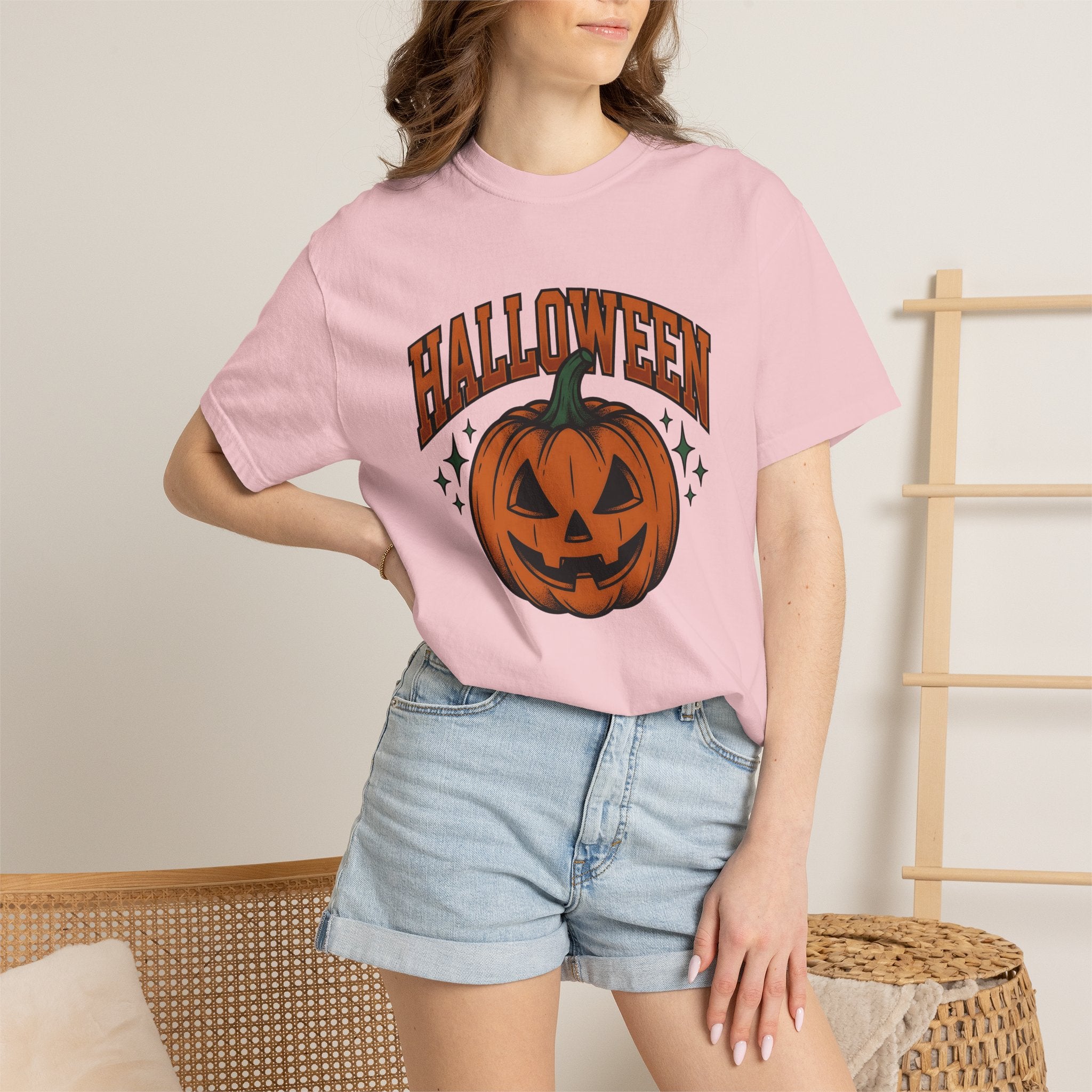 Carved Pumpkin Shirt Halloween Gourd Gift Women Rustic Tee Pumpkin T-Shirt Halloween Fan Country Tshirt Squash Graphic Classic Twinkles