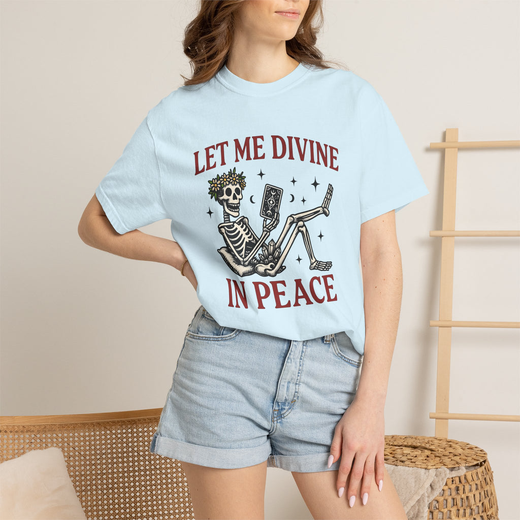 Bone Tarot Shirt Gothic Mystical Gift Women Striking Graphic Tee Tarot Card T-Shirt Dark Fan Graphic Design Illustration Old School Flower