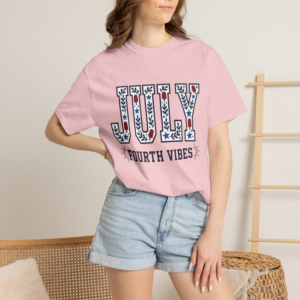 Usa Phrase Design Shirt 4th Of July Festival Gift Women Heavy Tee American Design T-Shirt Patriotic Fan Vintage Tshirt Celebration Graphic
