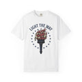 Freedom Torch Shirt America Liberty Gift Women Retro Tee Torchlight T-Shirt American Fan Vintage Tshirt Freedom Graphic Sketch Open Chains