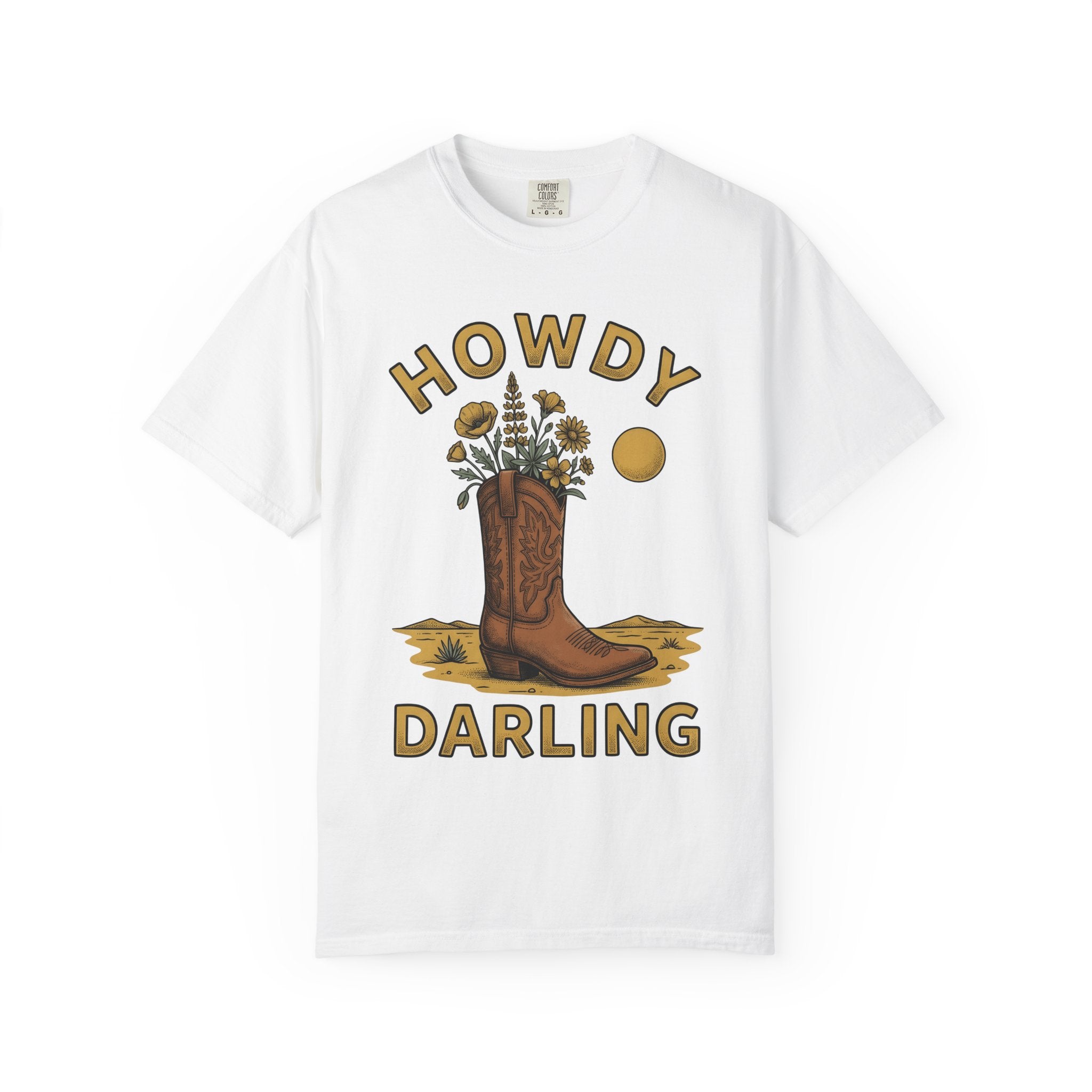 Riding Boot Shirt Cowgirl Farm Gift Women Antique Tee Riding Boots T-Shirt Rodeo Fan Vintage Tshirt Ranch Graphic Doodle Wild Blooms Tshirt