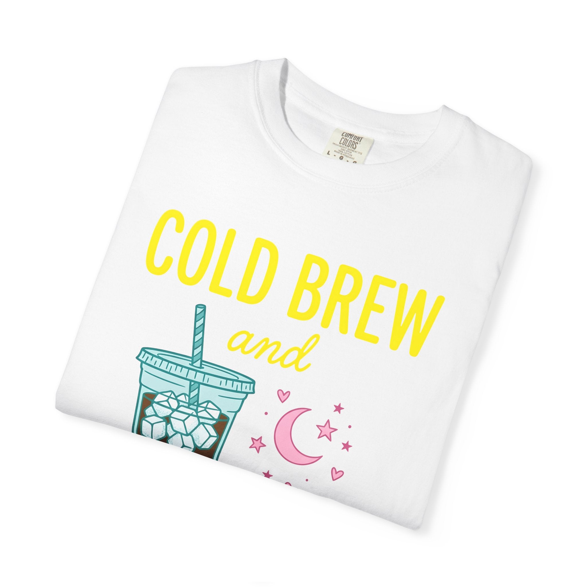 Iced Coffee Shirt Coffee Breakfast Gift Women Playful Tee Cold Brew T-Shirt Coffee Fan Caffeinated Graphic Morning Illustration Minimalist