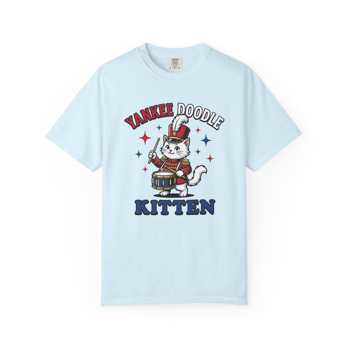 Music Cat Shirt Cat Flag Unisex Gift Hand Drawn Tee Kitty T-Shirt Feline Fan