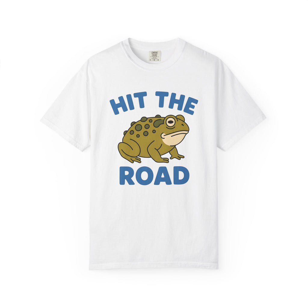 Toad Drawing Shirt Frog Hiking Gift Women Animated Tee Frog T-Shirt Amphibian Enthusiast Cartoon Tshirt Trekking Graphic Classic Journey