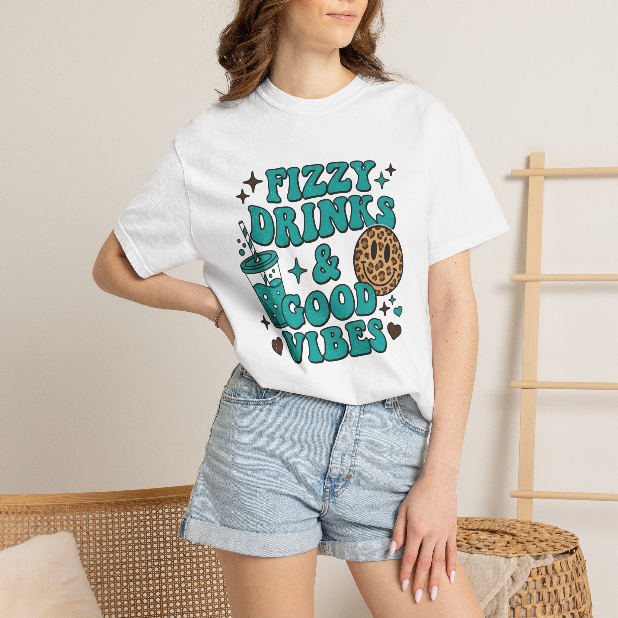Fizzy Drink Cup Shirt Drinks Encouragement Gift Women Cartoon Tee Soda Cup T-Shirt Beverage Fan Comic Tshirt Motivational Graphic Classic