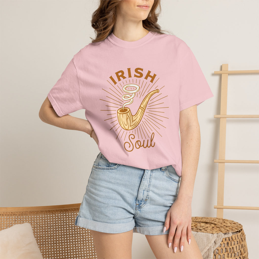 Tobacco Pipe Shirt St Patricks Day Celtic Gift Women Retro Tee Hookah T-Shirt Irish Fan Vintage Tshirt Celtic Graphic Sketch Vapor Tshirt