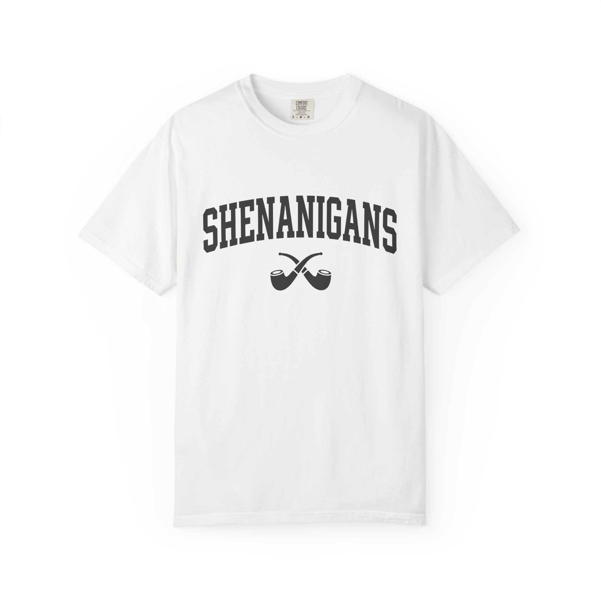 Smoking Pipe Shirt St Patrick's Day Joke Gift Women Heavy Tee Hookah T-Shirt Shamrock Fan Grunge Tshirt Pun Graphic Classic Crossed Tobacco