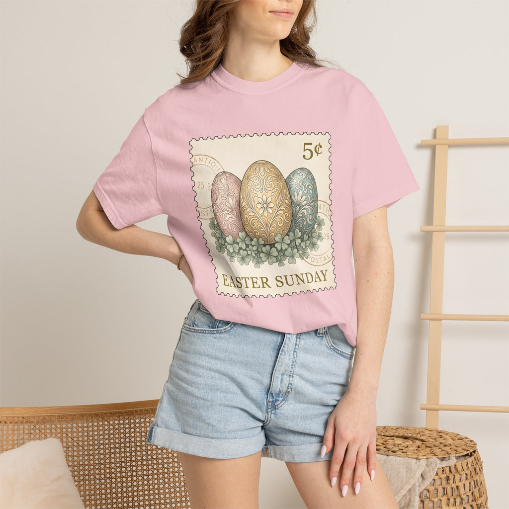 Ornamental Easter Eggs Shirt Easter Celebration Gift Women Retro Tee Easter Egg T-Shirt Easter Fan Vintage Tshirt Party Graphic Sketch