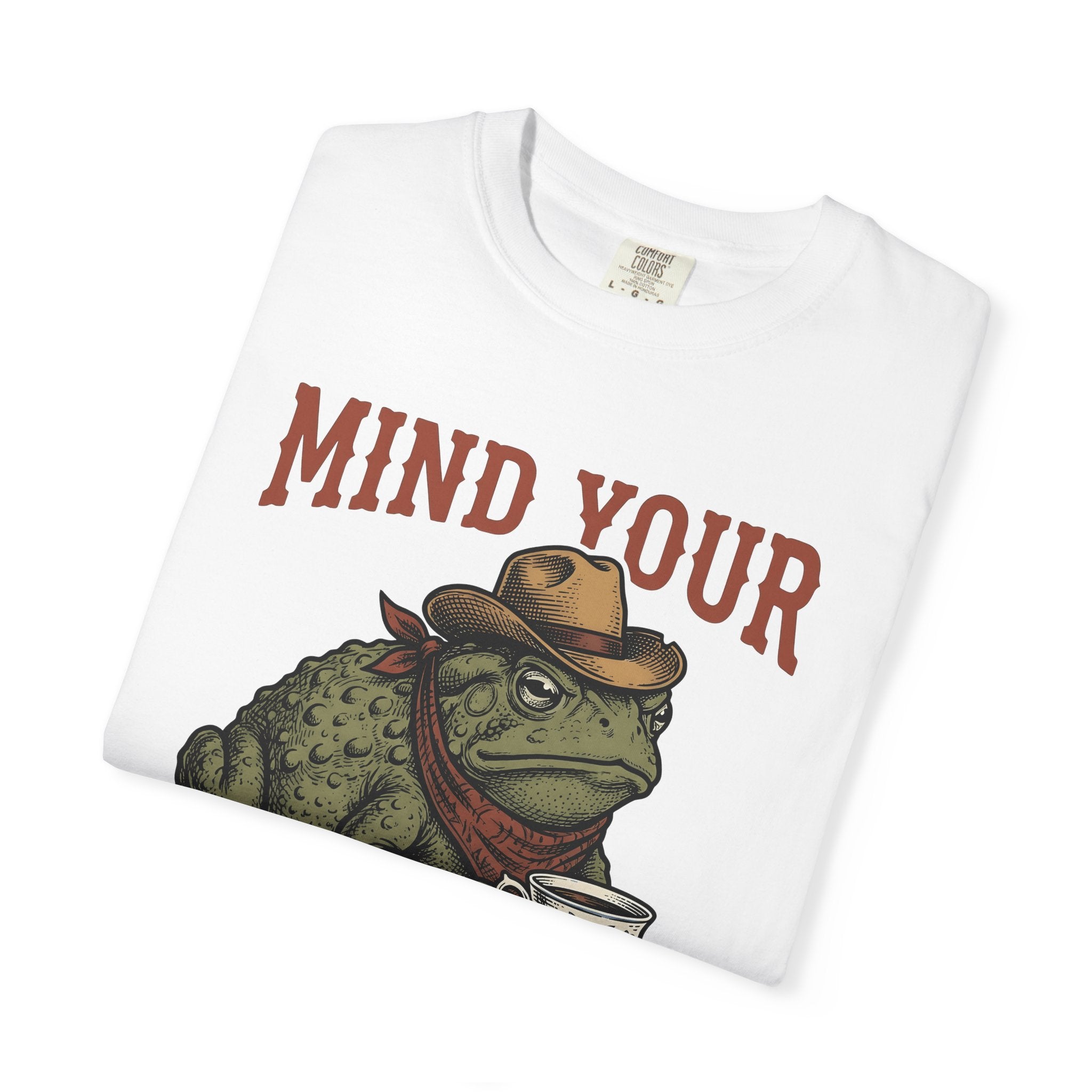 Frog Hat Shirt Cowgirl Country Gift Women Old School Tee Toad Hat T-Shirt Rodeo Fan Country Western Graphic Tshirt Hand Drawn Mug Tshirt