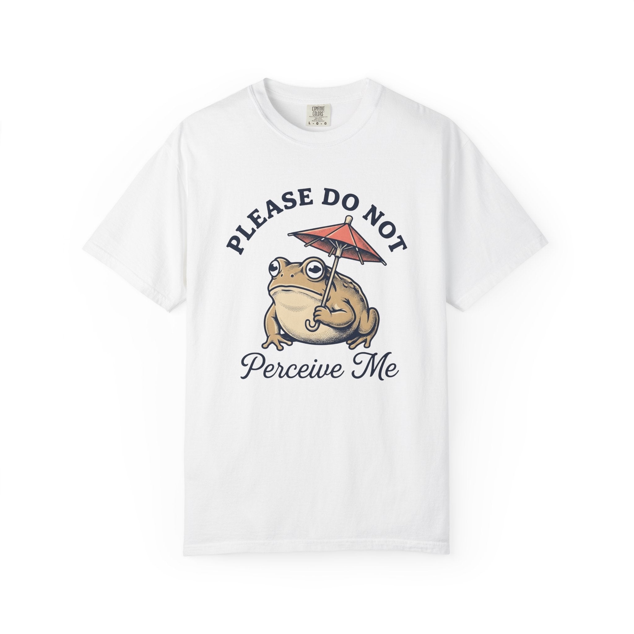 Frog Umbrella Shirt Funny Animal Gift Women Vintage Tee Toad T-Shirt Humor Fan Retro Tshirt Creature Graphic Hand Drawn Humor Tshirt