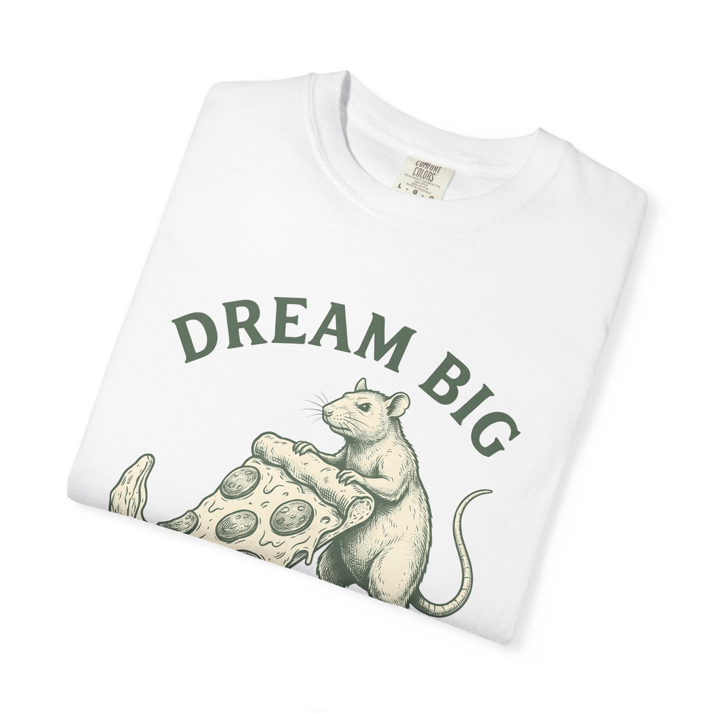 Rat Pizza Shirt Funny Animal Gift Women Vintage Tee Pizza T-Shirt Humor Fan Retro Tshirt Creature Graphic Hand Drawn Food Tshirt