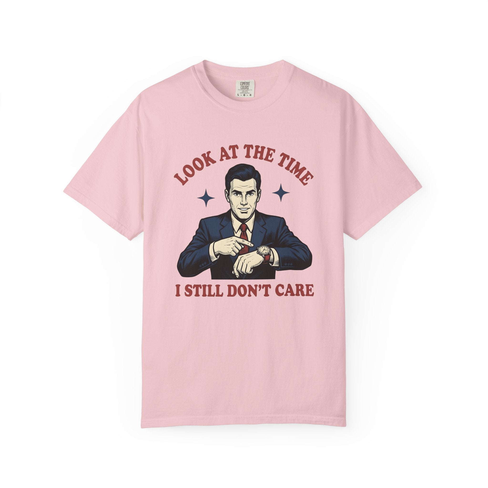 Businessman Suit Shirt Funny Sarcasm Gift Women Vintage Comic Tee Suit T-Shirt Humor Fan Comic Tshirt Sarcastic Graphic Retro Wristwatch