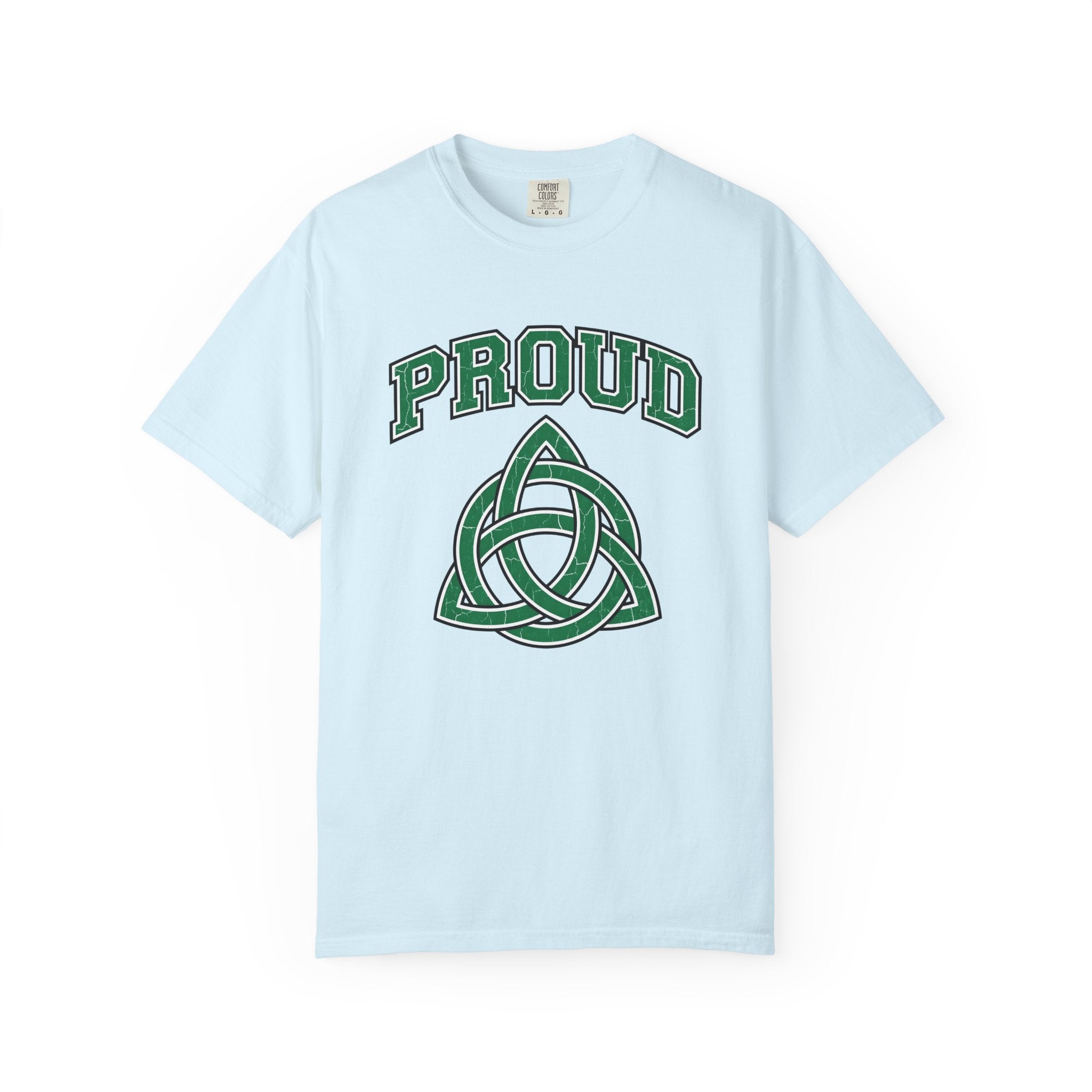 Celtic Braid Shirt St Patrick's Day Claddagh Gift Women Weathered Tee Knotwork T-Shirt Shamrock Fan Celtic Knot Tshirt Claddagh Graphic
