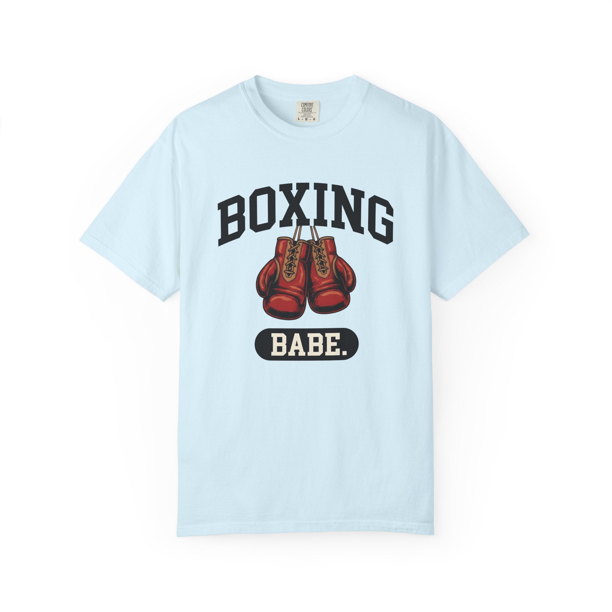 Boxing Gloves Shirt Boxing Fitness Gift Women Bold Graphic Tee Punching Bag T-Shirt Boxer Fan Graphic Design Illustration Workout Graphic