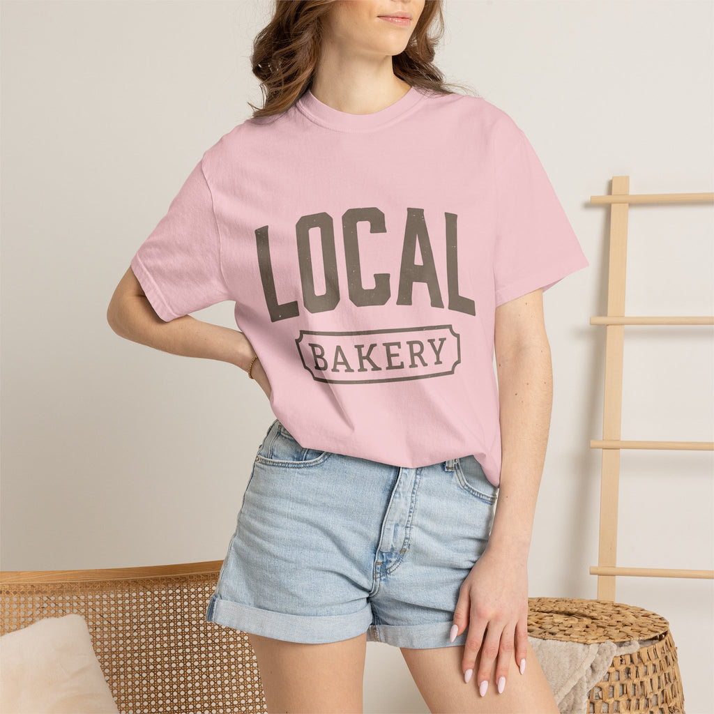 Bakery Lettering Shirt Desserts Gastronomy Gift Women Shabby Chic Tee Typography T-Shirt Pastry Fan Vintage Tshirt Food Graphic Pop Art