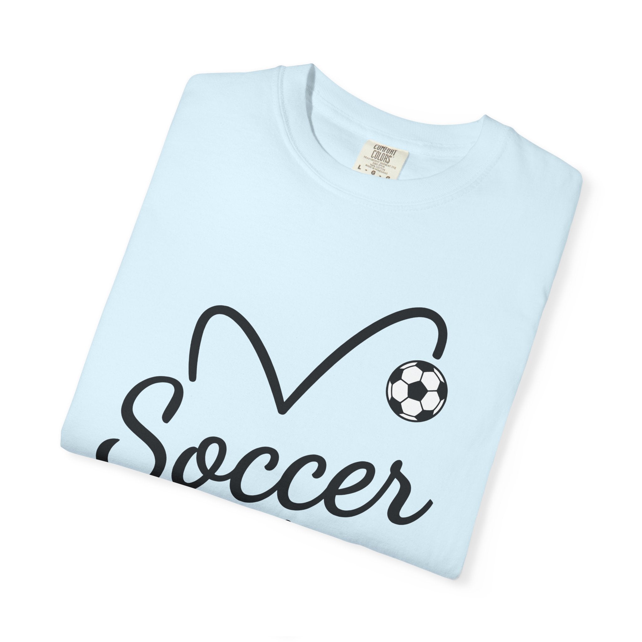 Soccer Ball Love Shirt Soccer Sportswear Gift Women Basic Tee Football T-Shirt Soccer Fan Soccer Tee Simple Graphic Athletic Wear Design