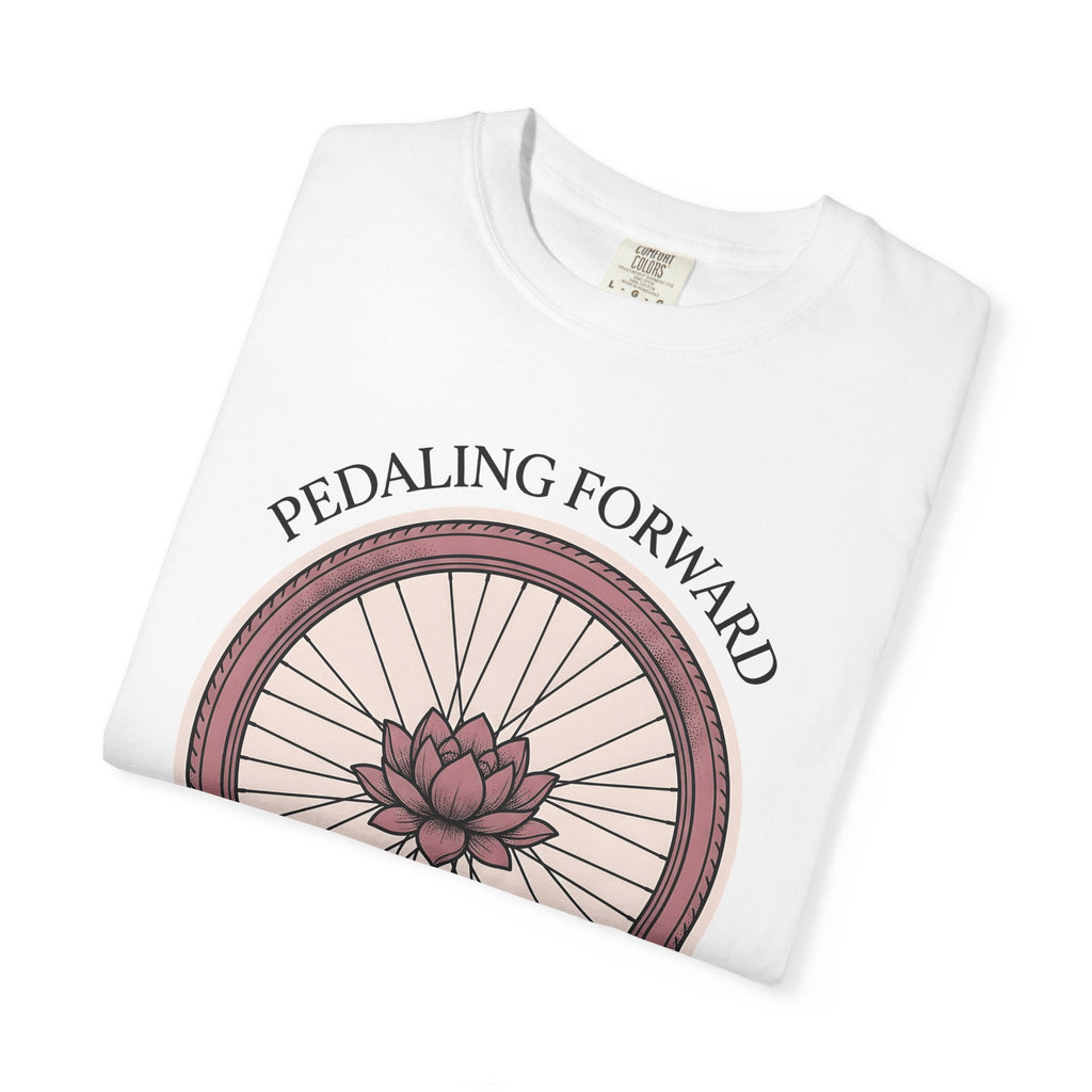 Bicycle Wheel Shirt Sports Cycling Gift Women Line Art Tee Bike T-Shirt Athlete Enthusiast Illustration Graphic Cycling Graphic Vintage