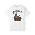 Stag Jacuzzi Shirt Holiday Noel Gift Women Retro Tee Deer T-Shirt Vacation Fan Buck Tshirt Christmas Graphic Vintage Cup Tshirt