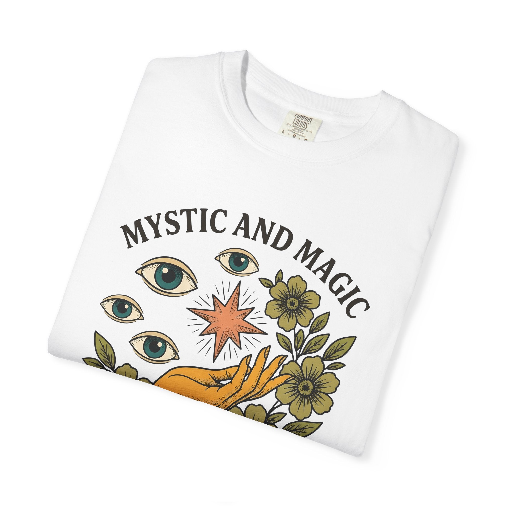 Hand Eye Bloom Shirt Boho Chic Wellness Gift Women Rustic Tee Flower T-Shirt Bohemian Enthusiast Country Tshirt Wellness Graphic Folk